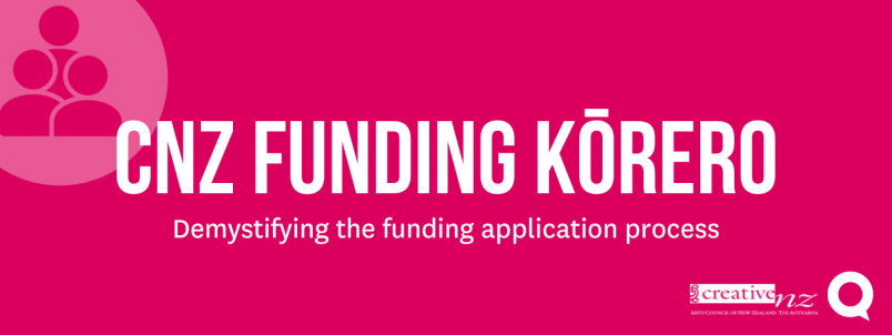 CNZ Funding Kōrero banner