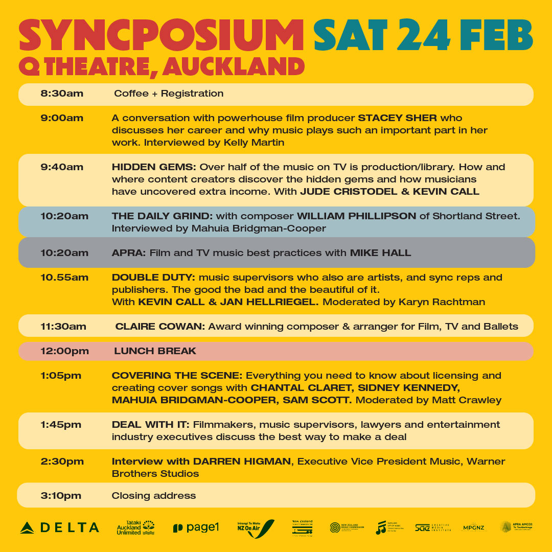 Syncposium schedule 2- Q Theatre