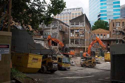Construction Site Demolition - Q Theatre
