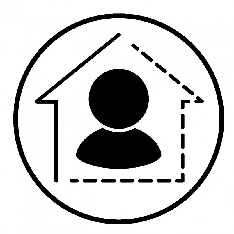 Covid Symbol Stay Home - Q Theatre