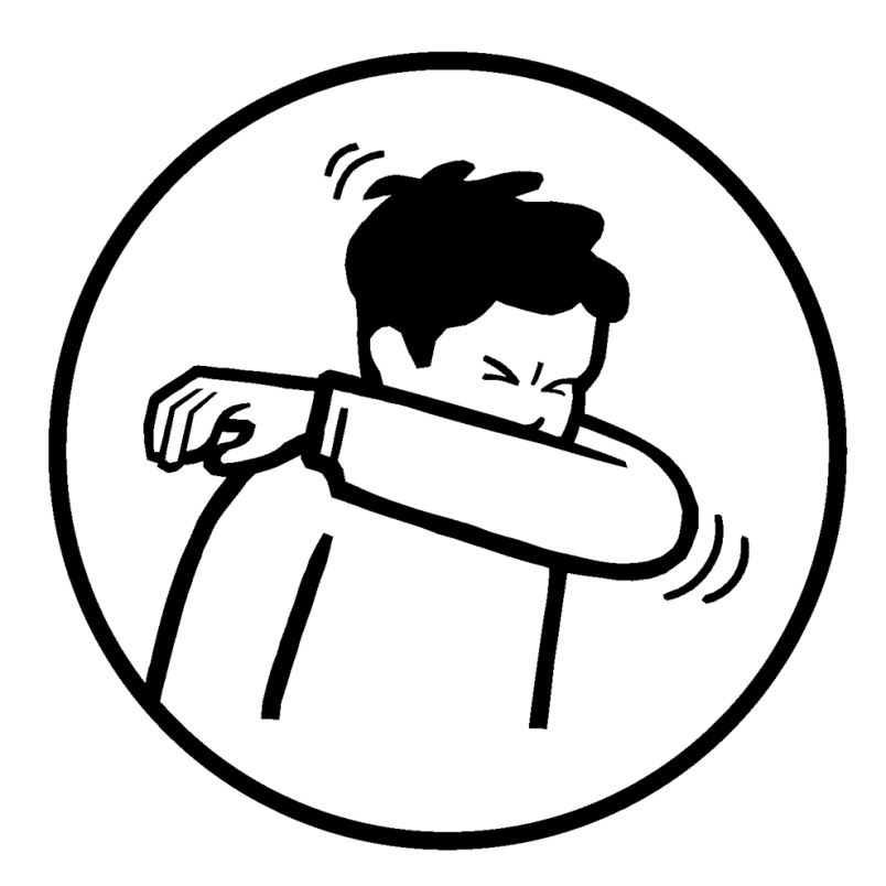 Covid Symbol Stay Sanitary - Q Theatre