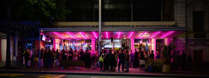 Q Theatre Queen Street Lit Up