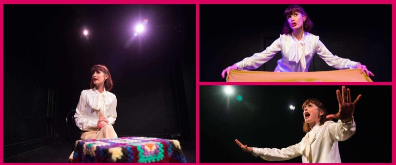 Three images from the performance of Colour Me Cecily
