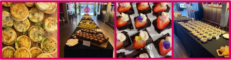 Various images of food - catering at Q
