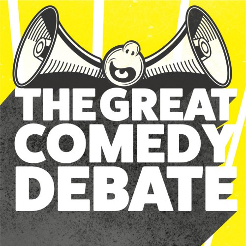 The Great Comedy Debate Banner Square - Q Theatre