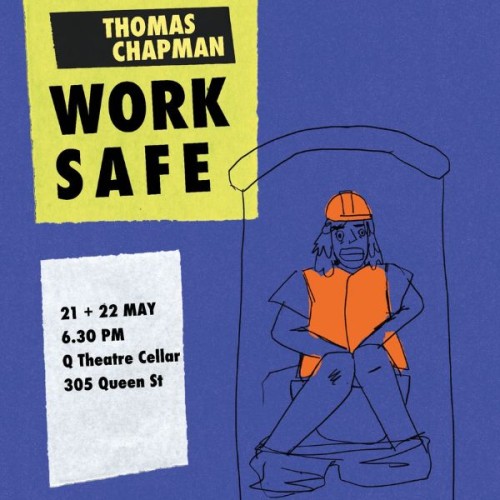 ckground. Text in yellow next to it reads Thomas Chapman Work Safe