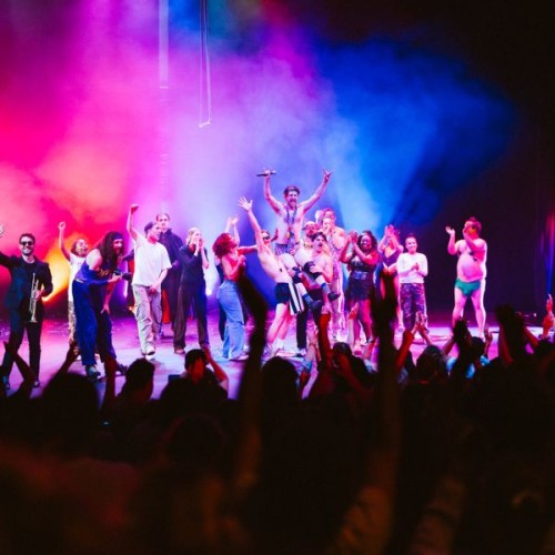 A group of people on stage